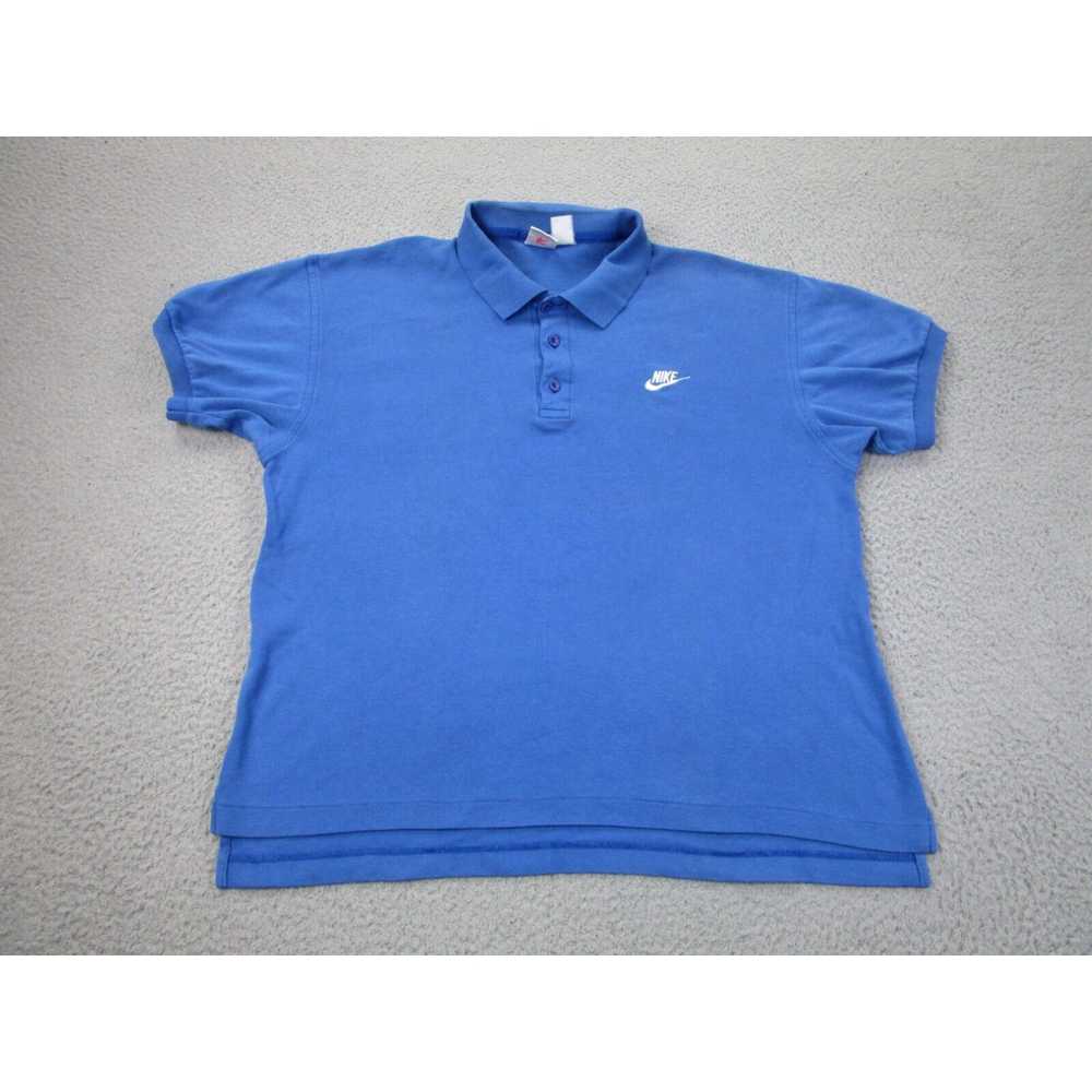 Nike VINTAGE Nike Shirt Men Large Blue Adult Polo… - image 1