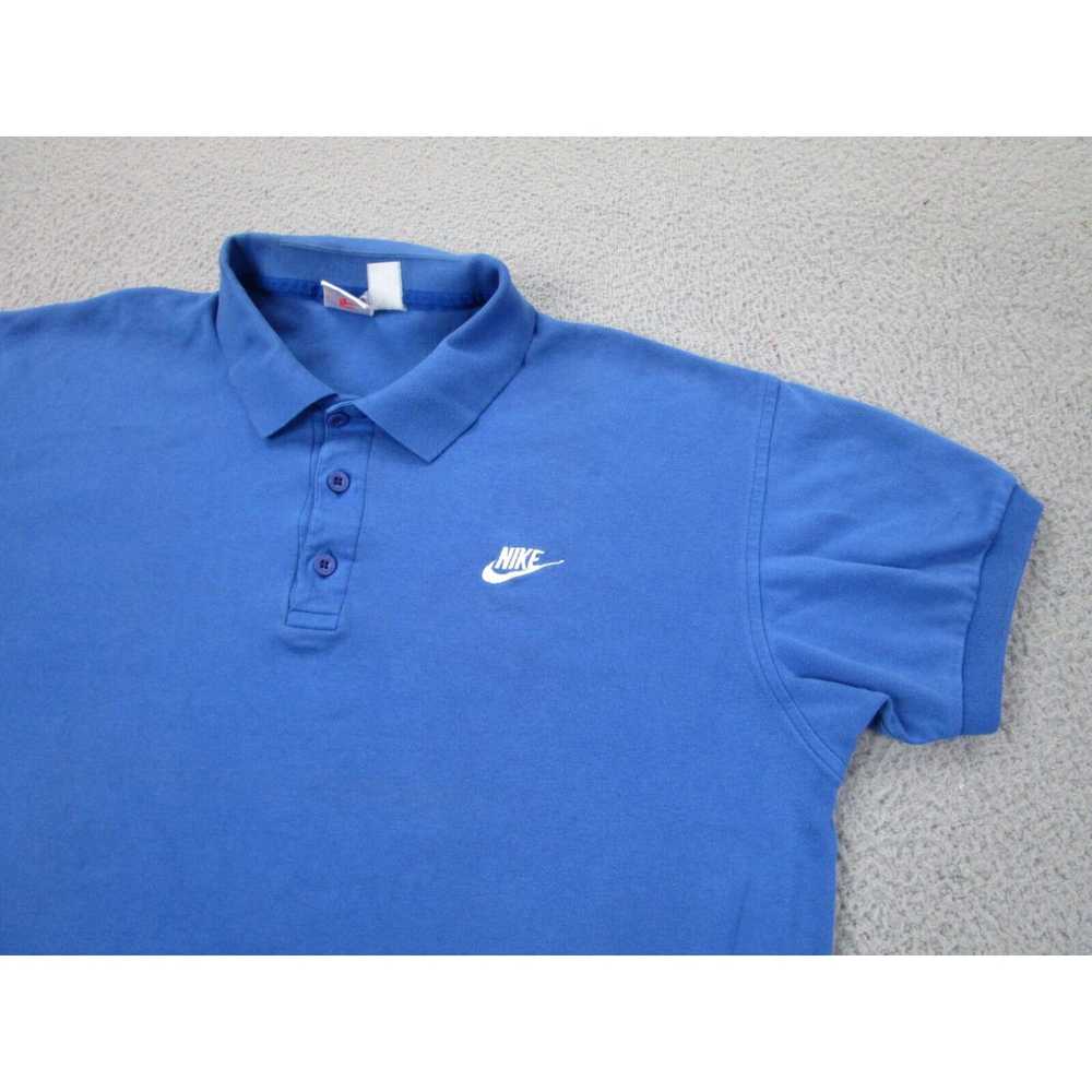 Nike VINTAGE Nike Shirt Men Large Blue Adult Polo… - image 2