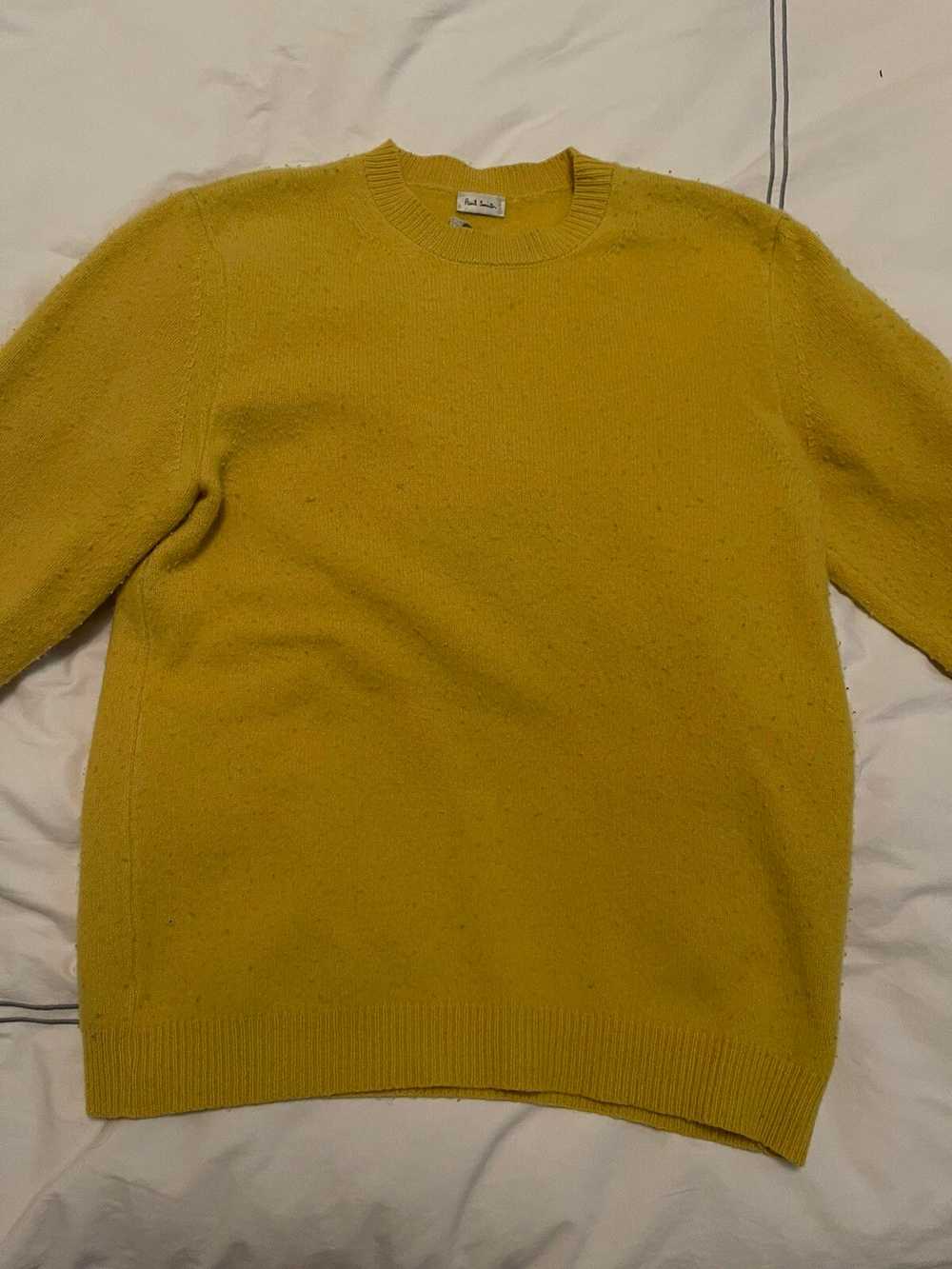 Paul Smith Yellow Lambswool Sweater - image 1