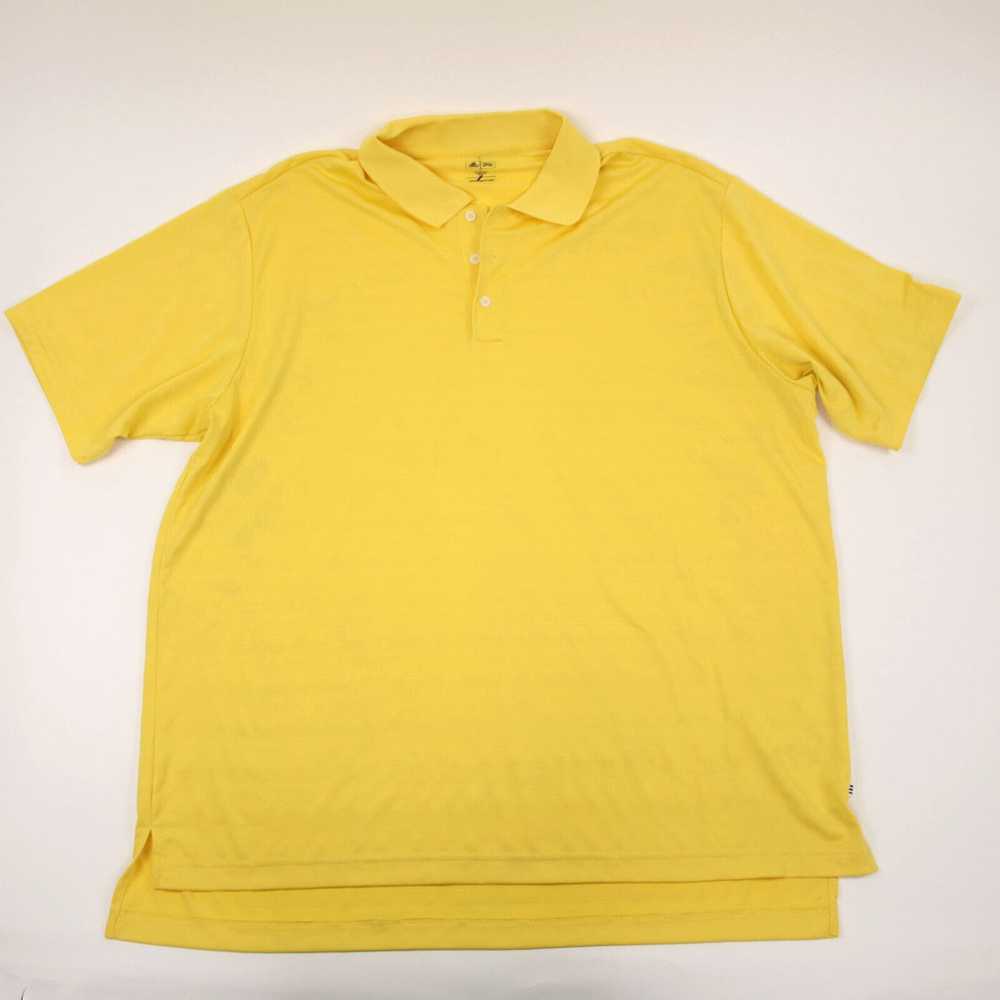 Adidas Adidas Golf Shirt Adult 2XL Yellow Short S… - image 1