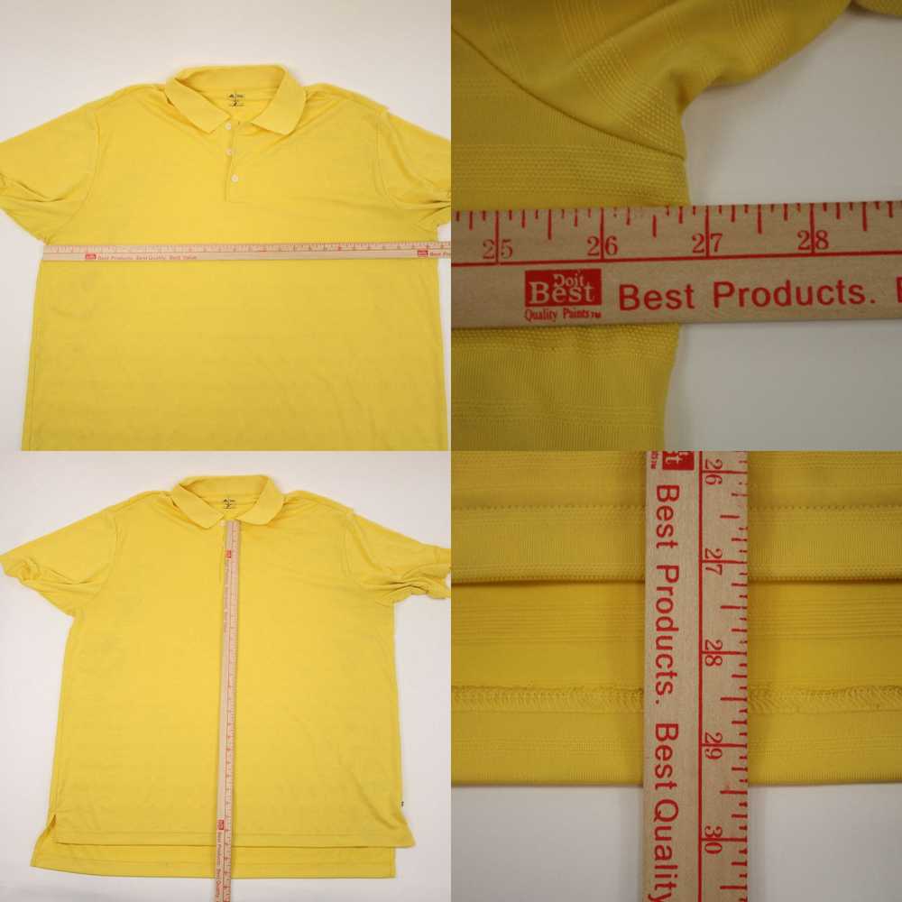 Adidas Adidas Golf Shirt Adult 2XL Yellow Short S… - image 4