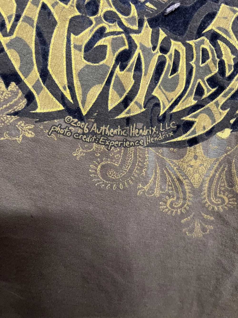Designer Jimi Hendrix Y2k T-shirt - 2006 Copyrigh… - image 4