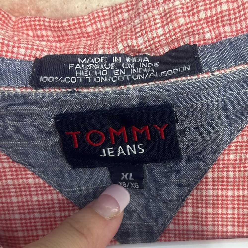Tommy Hilfiger Tommy Jeans Red Windowpane Plaid B… - image 3