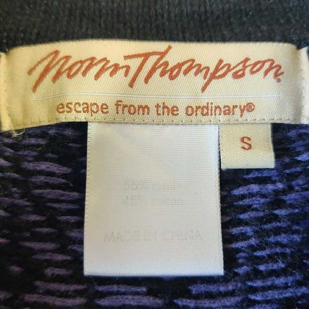 Vintage Norm Thompson zip sweater vest sz S - image 9