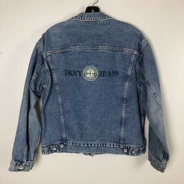 DKNY Jean Jacket Womens Oversized Small Vintage U… - image 1