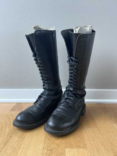 Ann Demeulemeester AW13 Knee-High Combat Boots