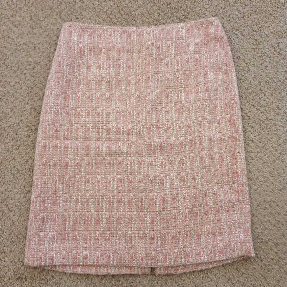 Talbots Talbots Skirt Size 6 Pink Beige Plaid Kne… - image 1