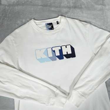 Kith Kith x Bearbrick Logo Long Sleeve T Shirt Me… - image 1
