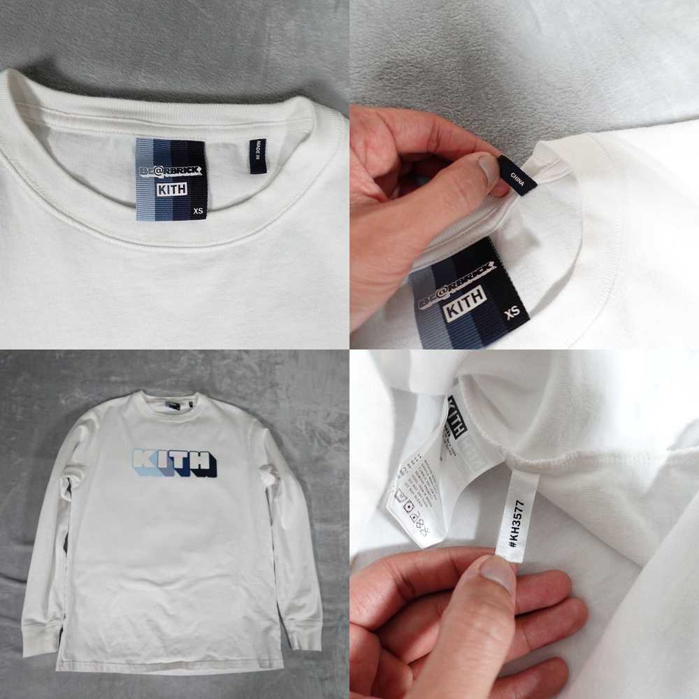 Kith Kith x Bearbrick Logo Long Sleeve T Shirt Me… - image 4