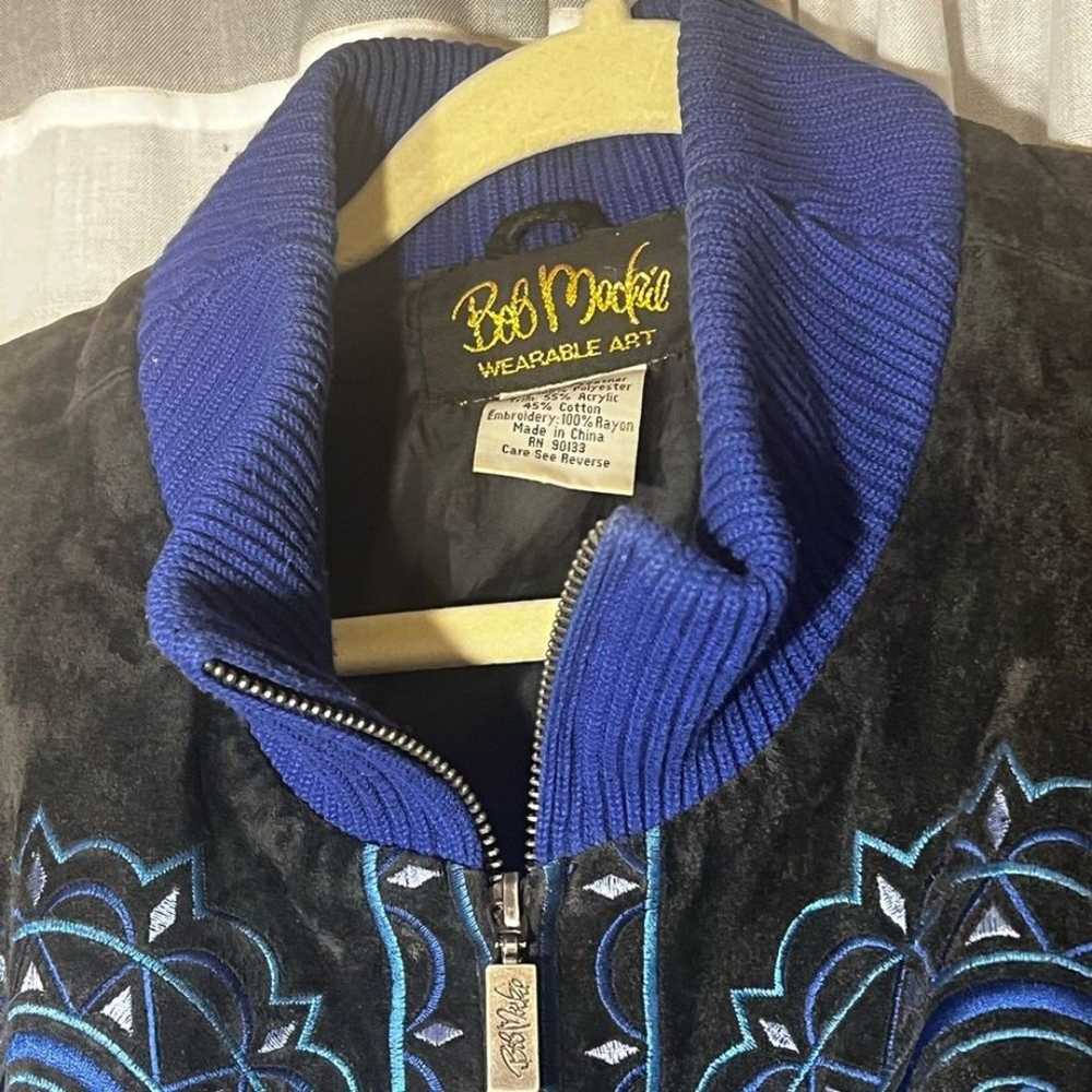 Bob Mackie vintage 1990’s jacket leather with kni… - image 5