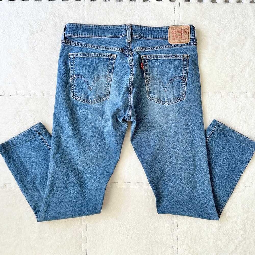 Levi’s blue nouveau low rise skinny denim jeans, … - image 5