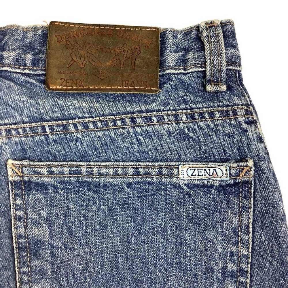 Vintage Zena Mom Jeans Blue Denim High Rise 27X32… - image 6