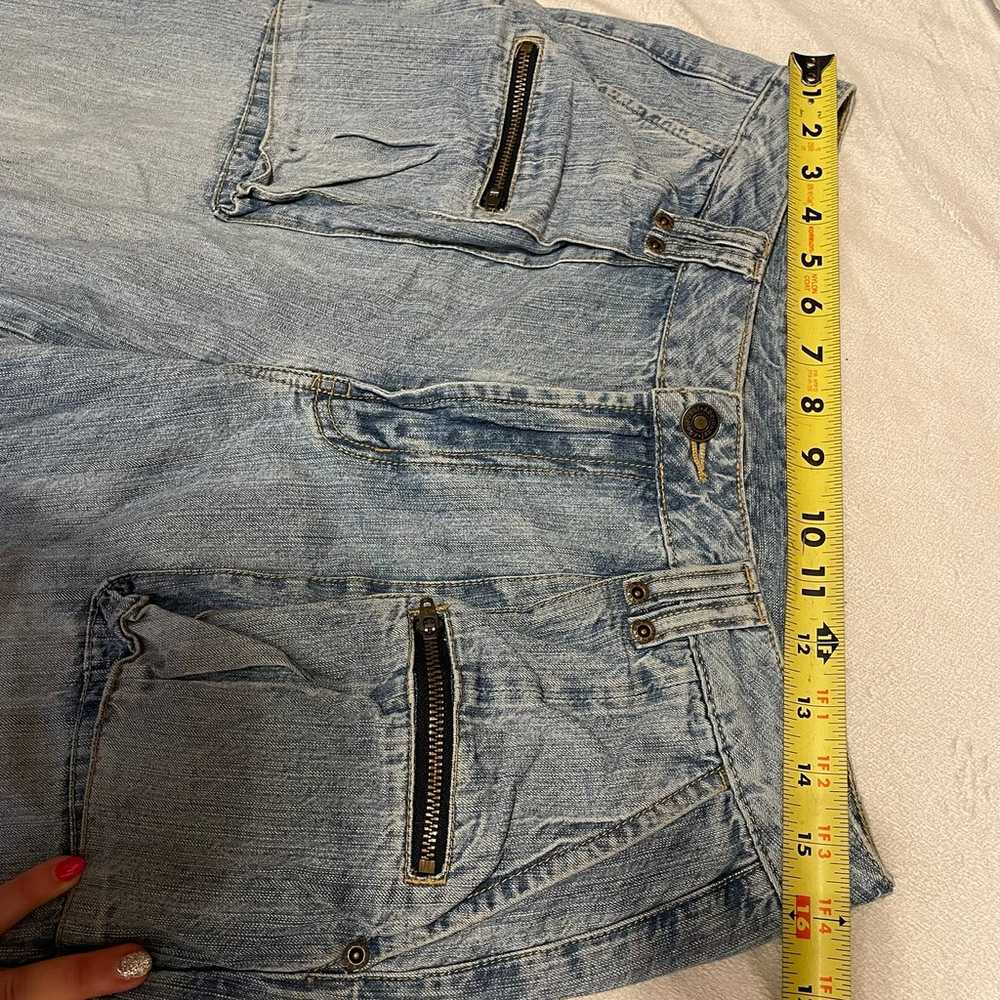 Vintage 90s Jeanology cargo crop jeans Newport Ne… - image 12