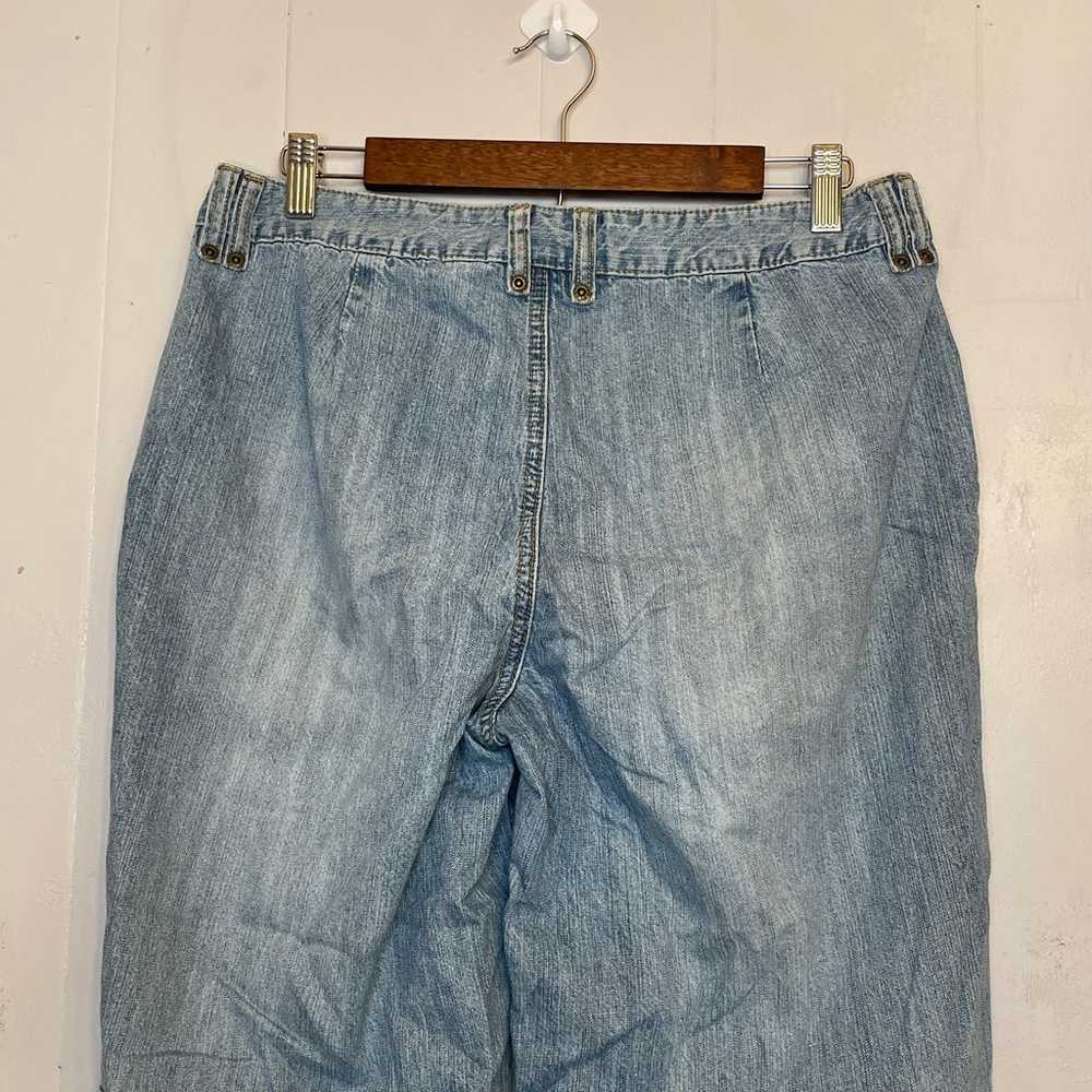 Vintage 90s Jeanology cargo crop jeans Newport Ne… - image 4