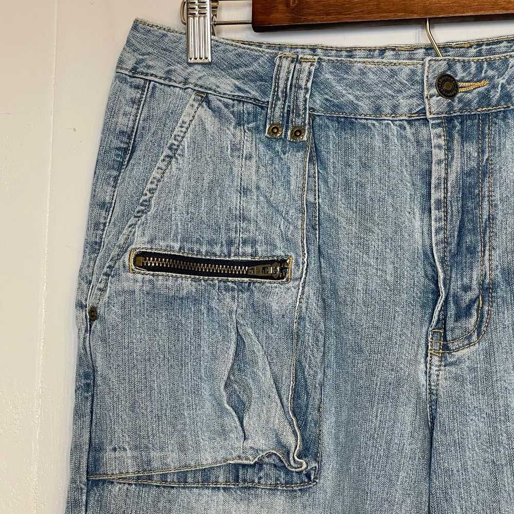 Vintage 90s Jeanology cargo crop jeans Newport Ne… - image 5