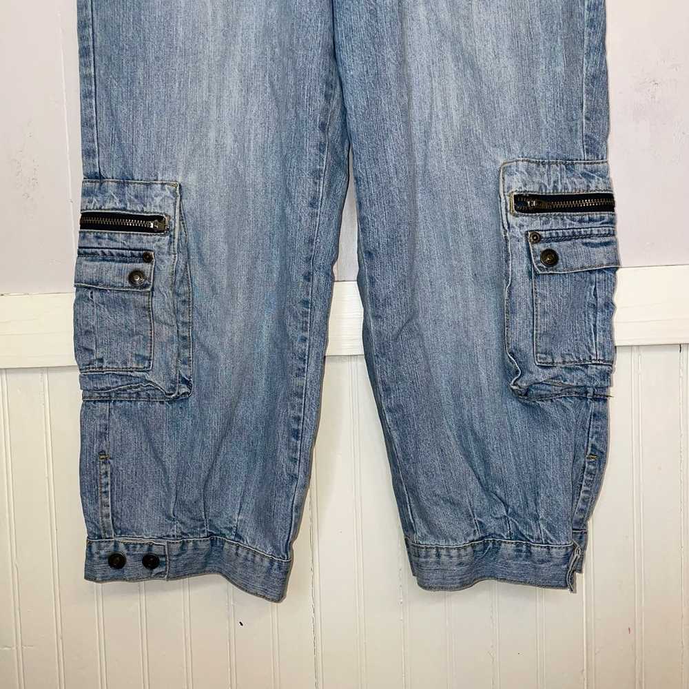 Vintage 90s Jeanology cargo crop jeans Newport Ne… - image 6