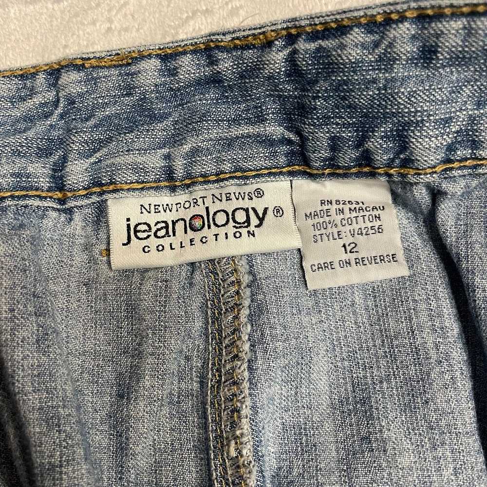 Vintage 90s Jeanology cargo crop jeans Newport Ne… - image 7
