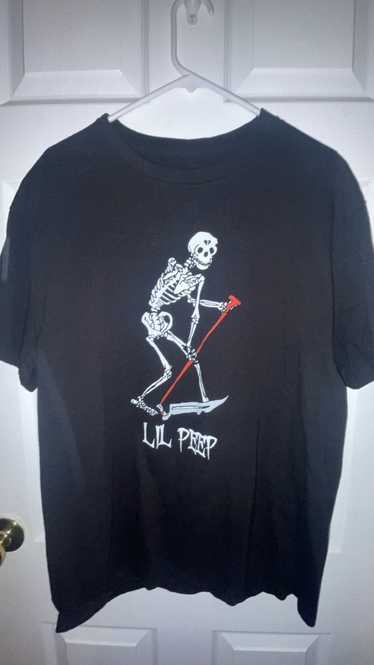 LIL PEEP Lil Peep Skeleton Skateboard T-Shirt