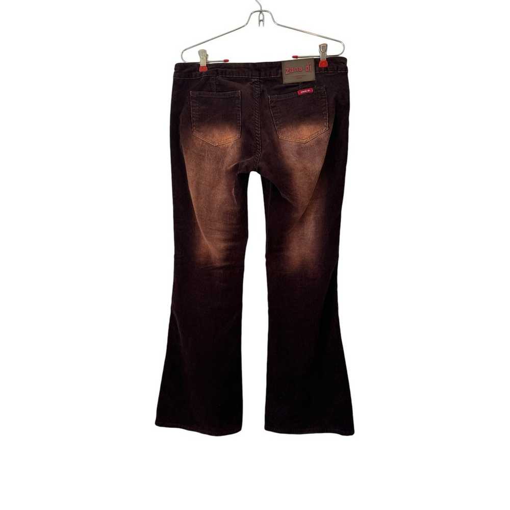Vintage Y2K Zana Di Corduroy Flare Pants - Brown … - image 3