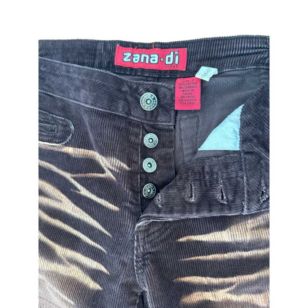 Vintage Y2K Zana Di Corduroy Flare Pants - Brown … - image 5