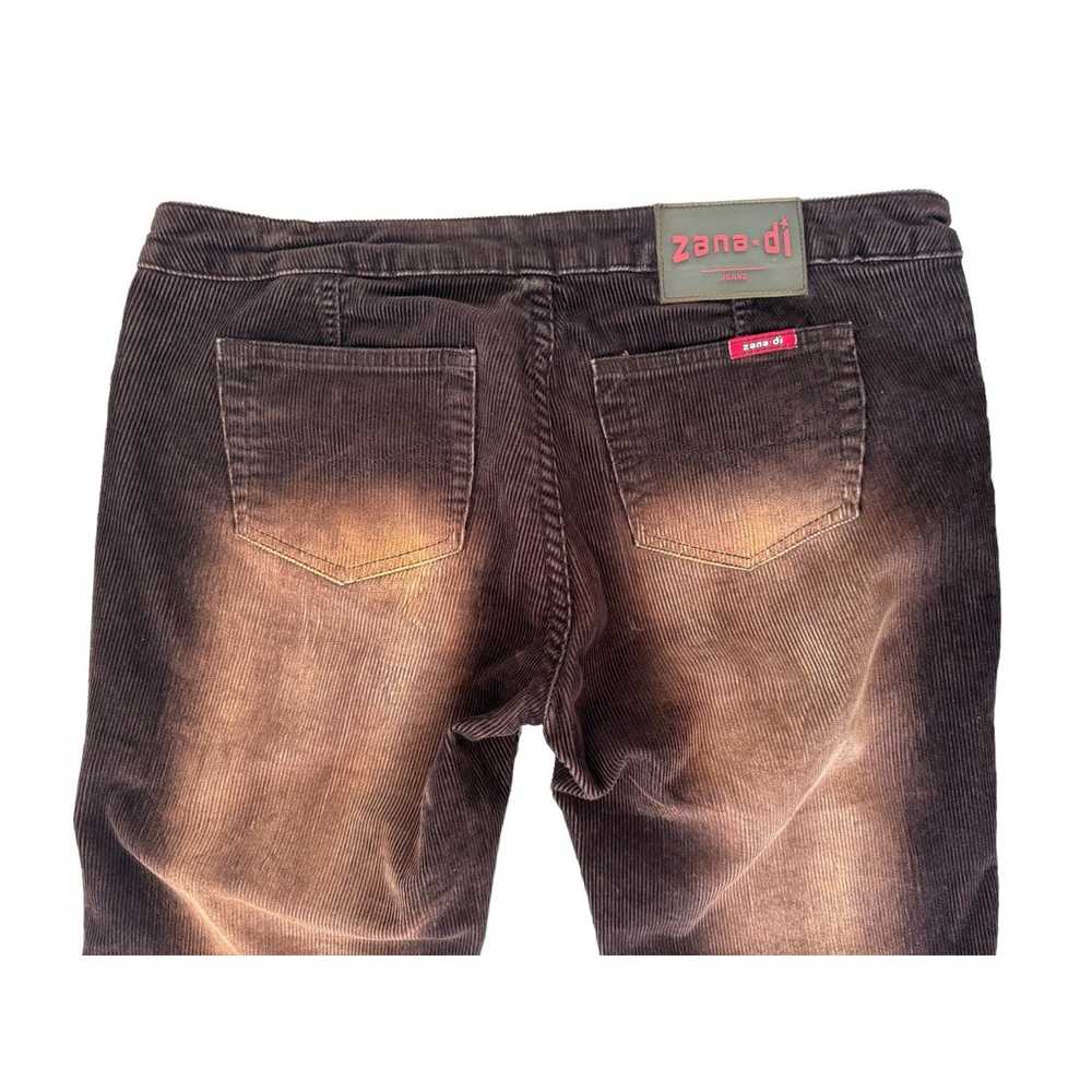 Vintage Y2K Zana Di Corduroy Flare Pants - Brown … - image 6