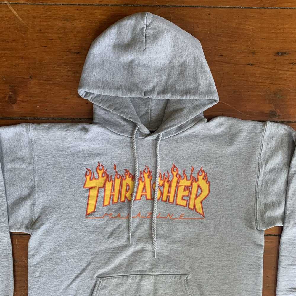 Streetwear × Thrasher Thrasher Flame Logo Heather… - image 2
