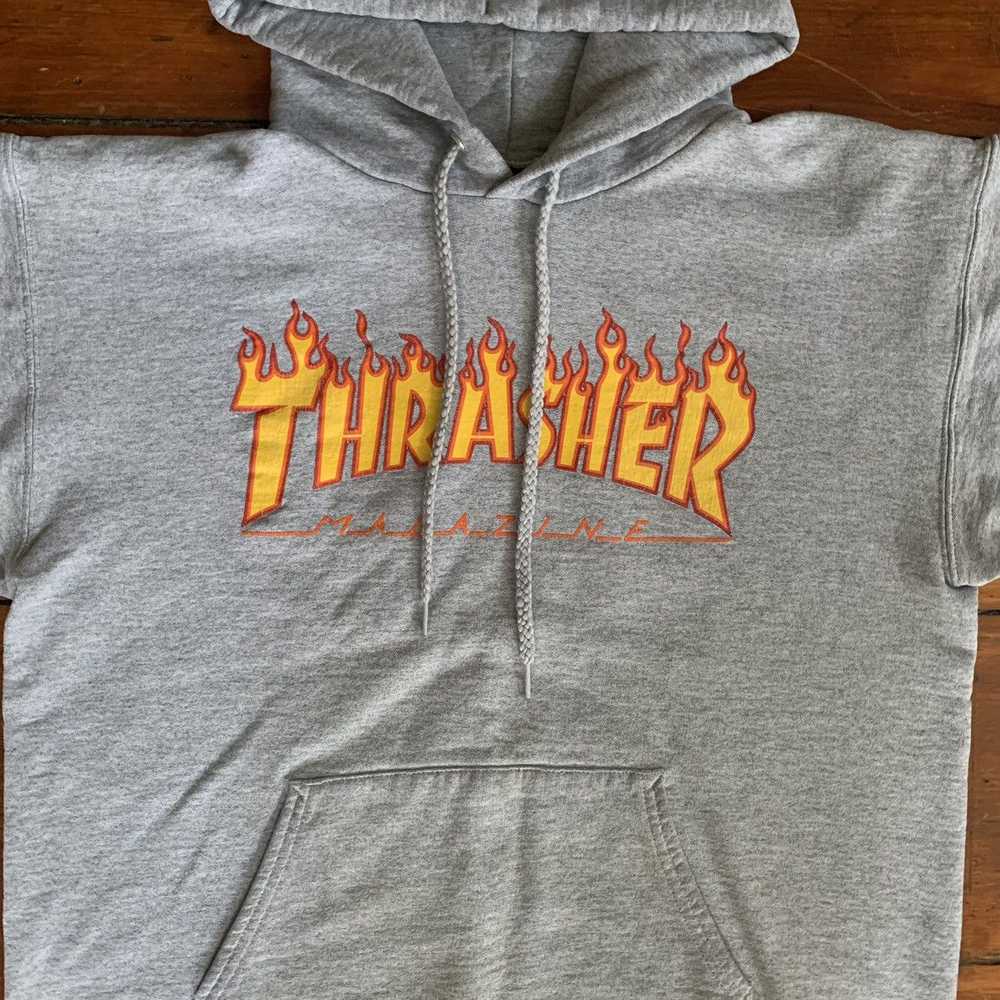 Streetwear × Thrasher Thrasher Flame Logo Heather… - image 3