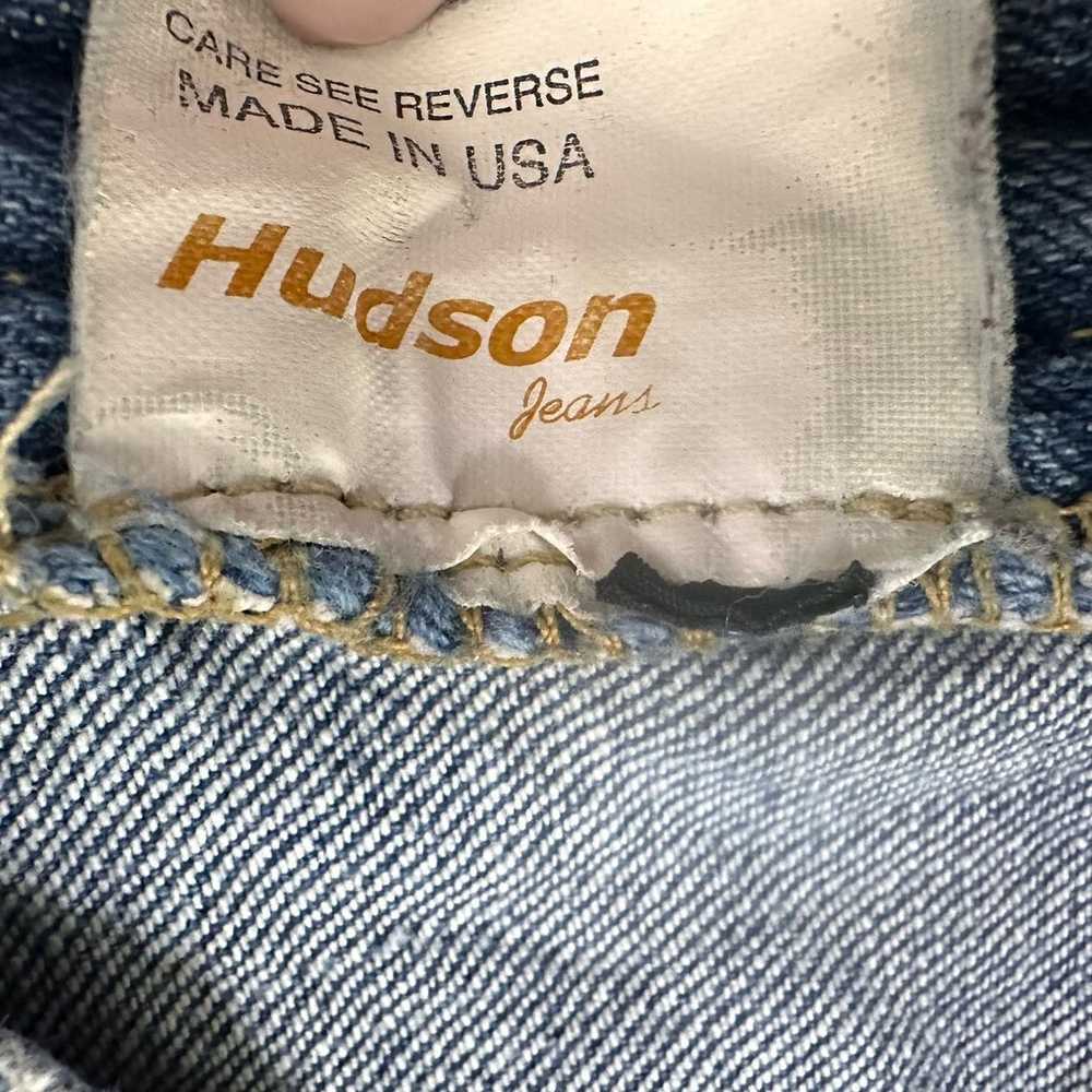 VTG Hudson Jeans Low Rise Medium Wash Flare Denim… - image 5