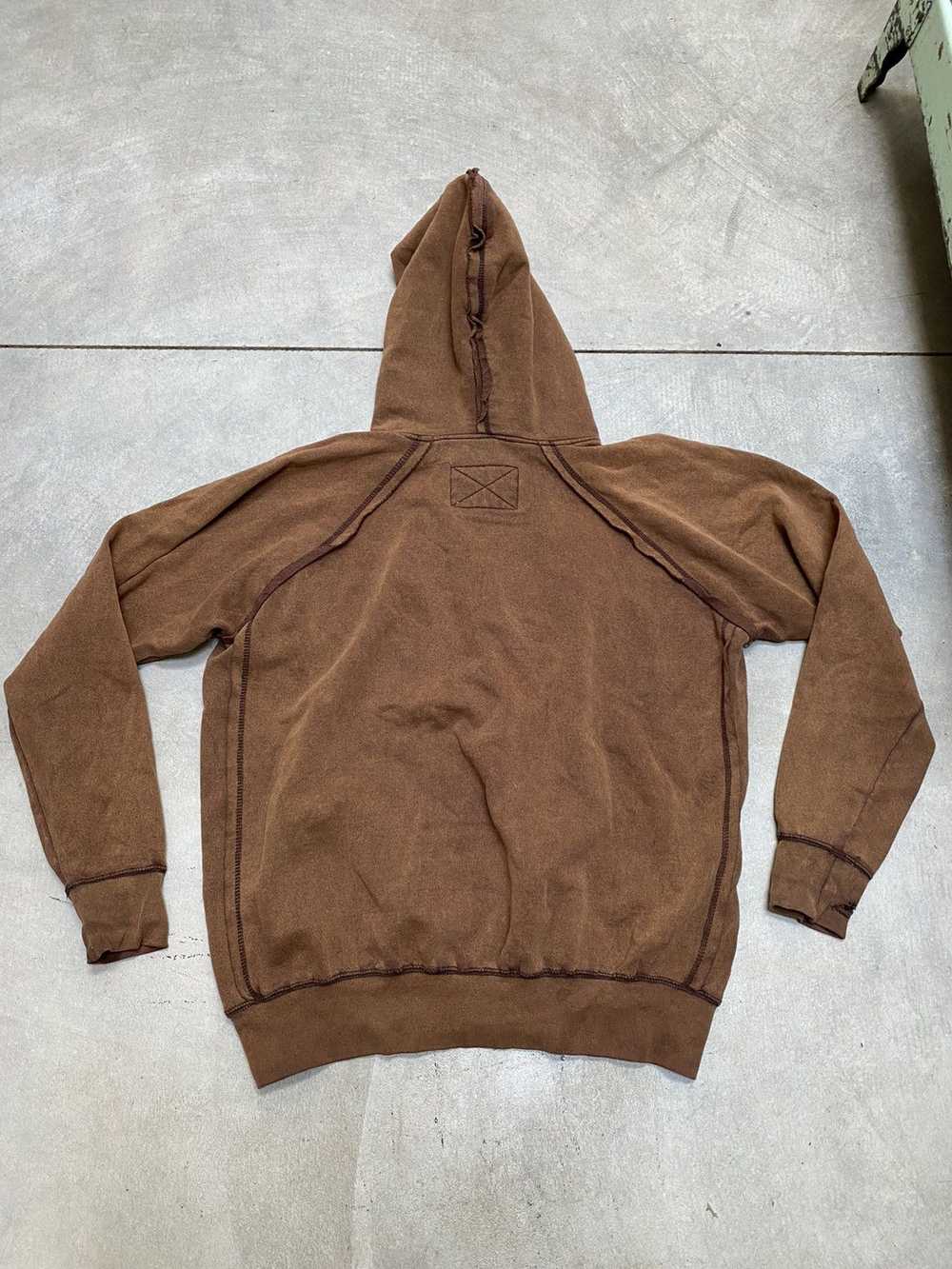 Streetwear Brown Hoodie Sweatshirt Size XL 100% C… - image 3