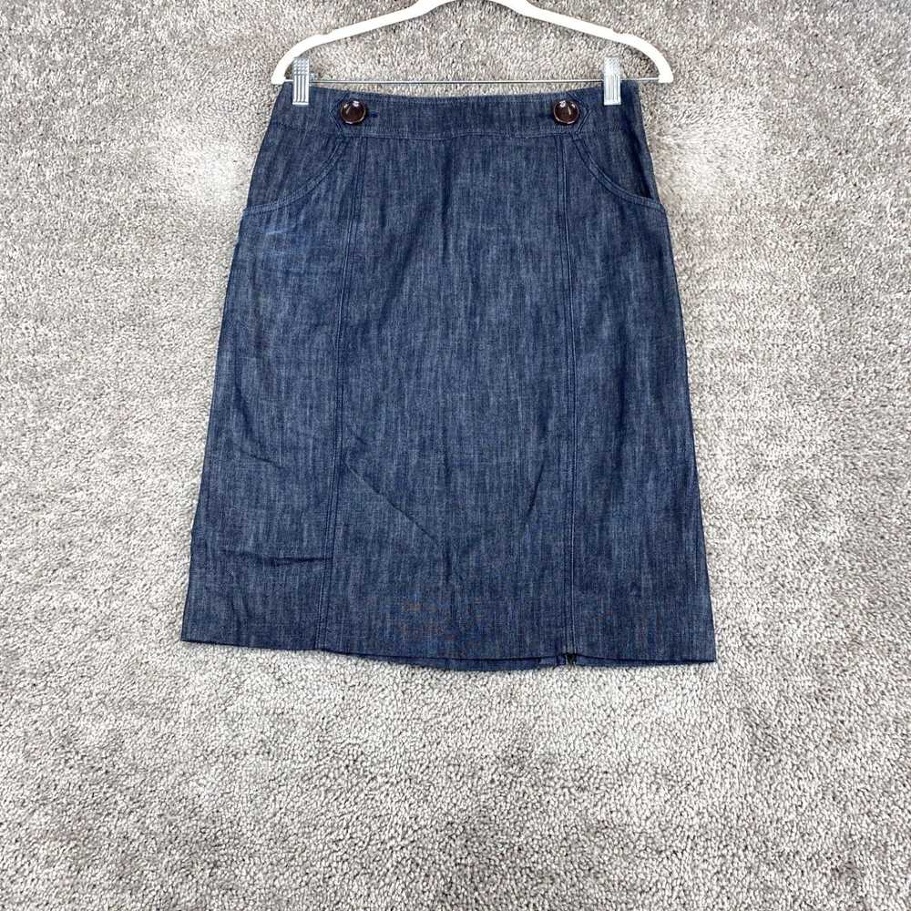 Vintage Classiques Entier A-Line Denim Skirt Wome… - image 1
