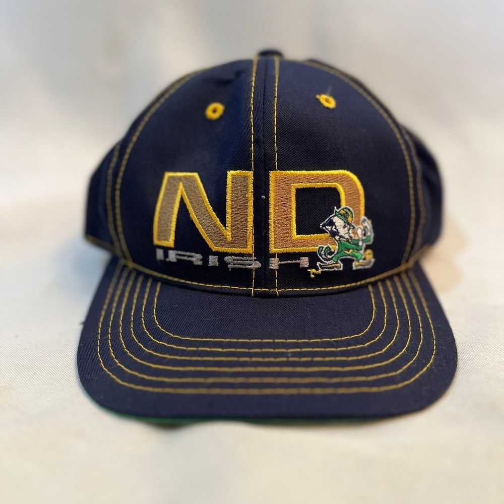 Vintage 90s Notre Dame SnapBack Hat - image 2