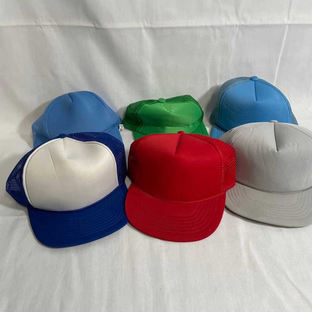 VINTAGE Lot Of 6 Trucker Hats - image 1