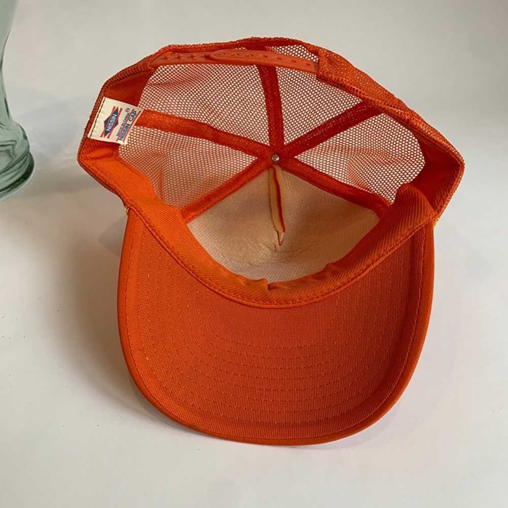 Nissin Allis Chalmers Vintage Orange Trucker Hat … - image 6