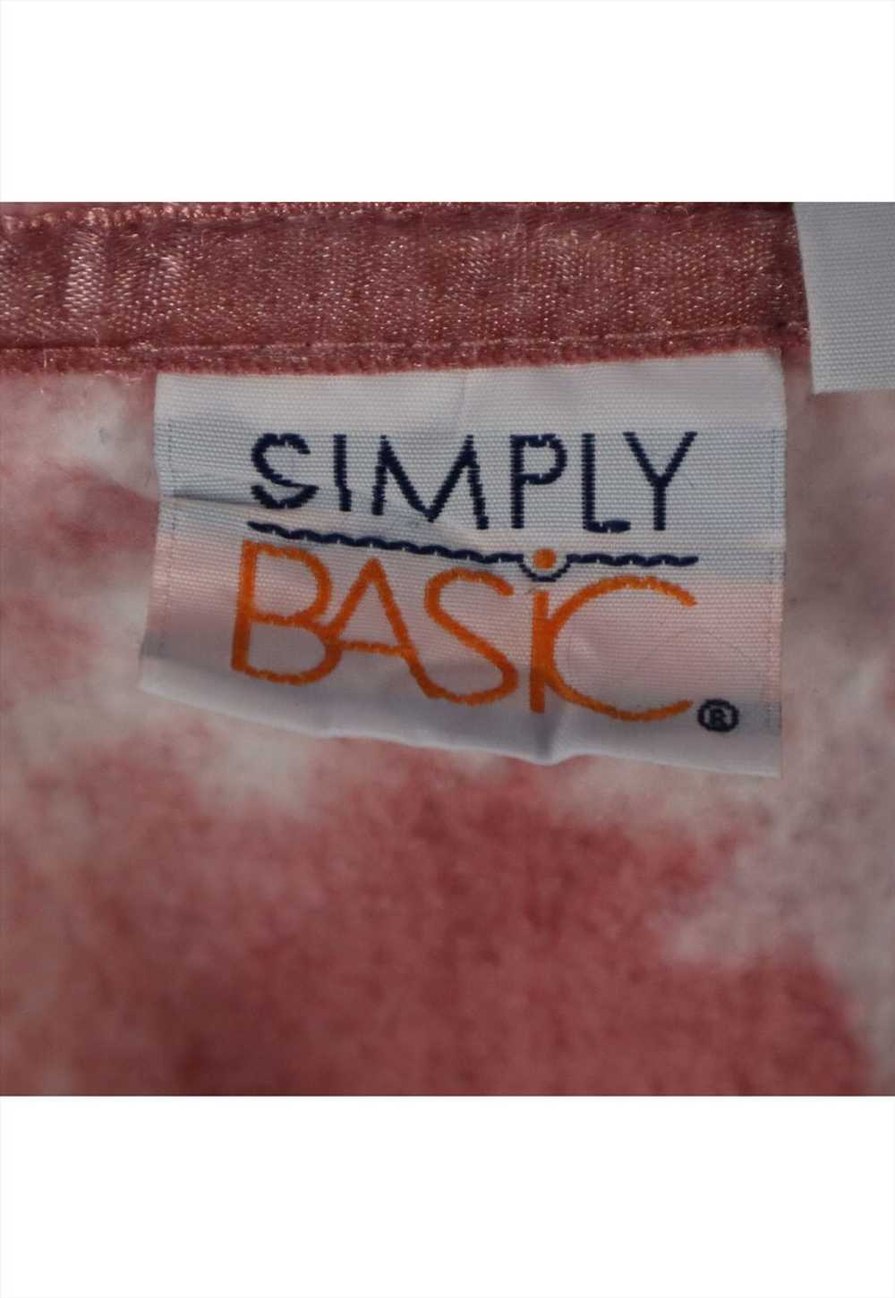 Vintage 90's Simply Basic Fleece Jumper Snowflake… - image 4