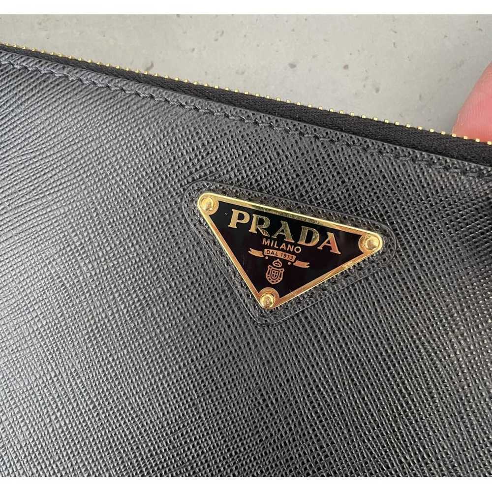 Prada Triangle leather clutch bag - image 3