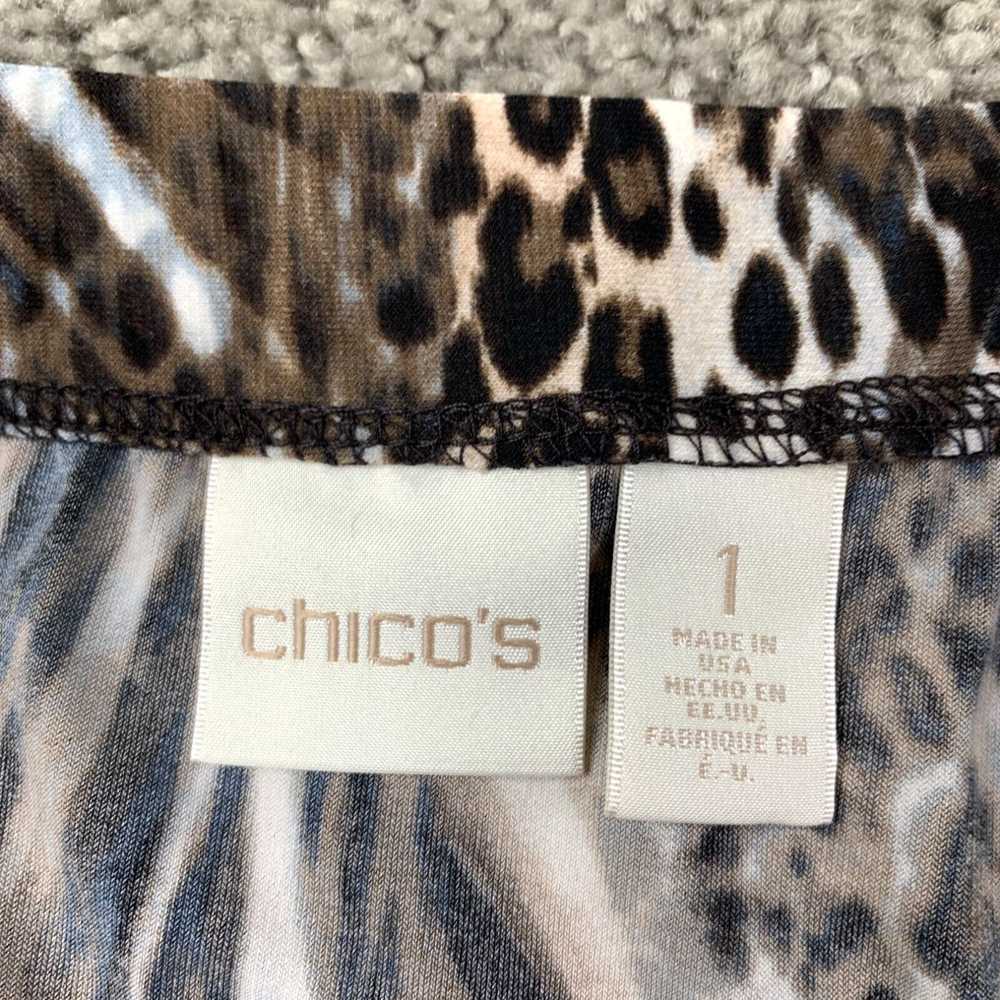 Vintage Chico's Stretch Knit Animal Print Pull On… - image 3