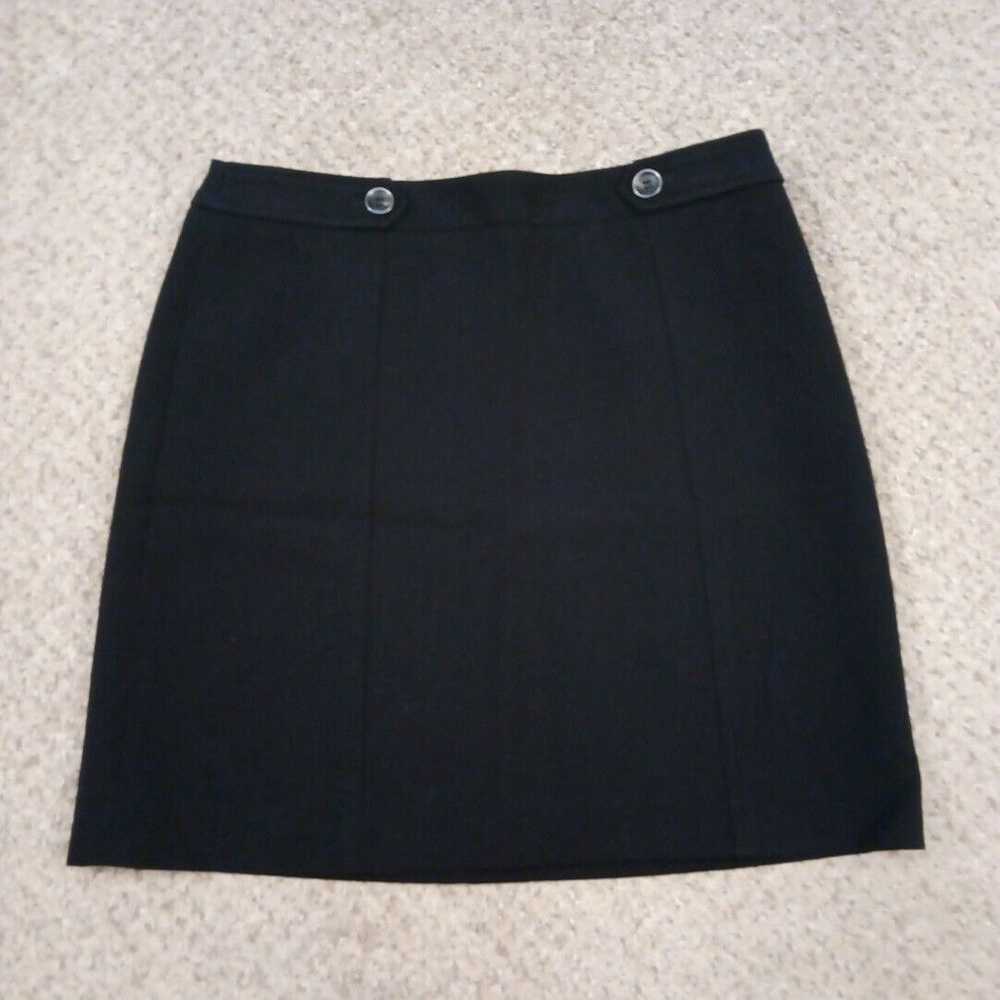 Loft Loft Skirt Size 10 Short Black Pencil Lined … - image 1