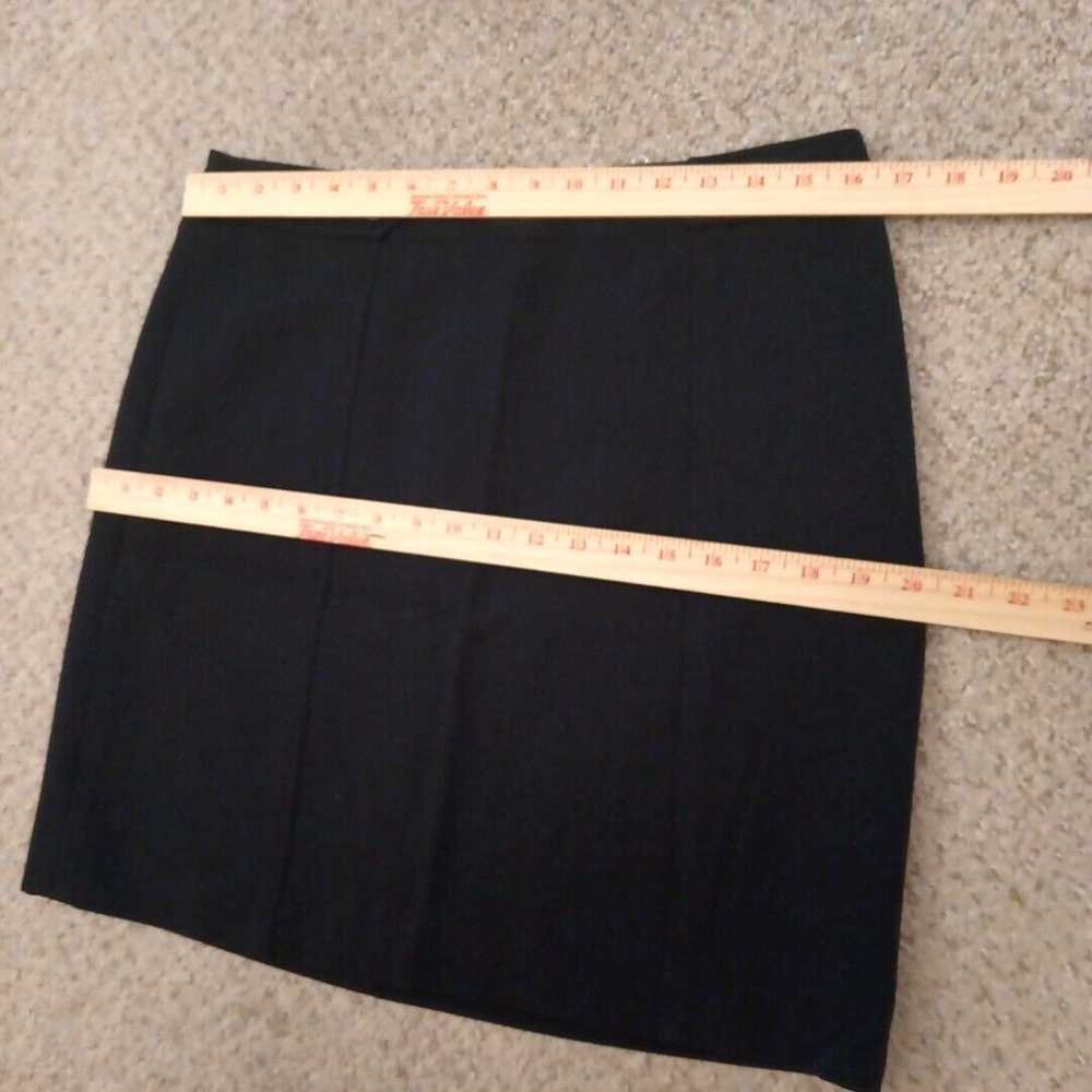 Loft Loft Skirt Size 10 Short Black Pencil Lined … - image 2