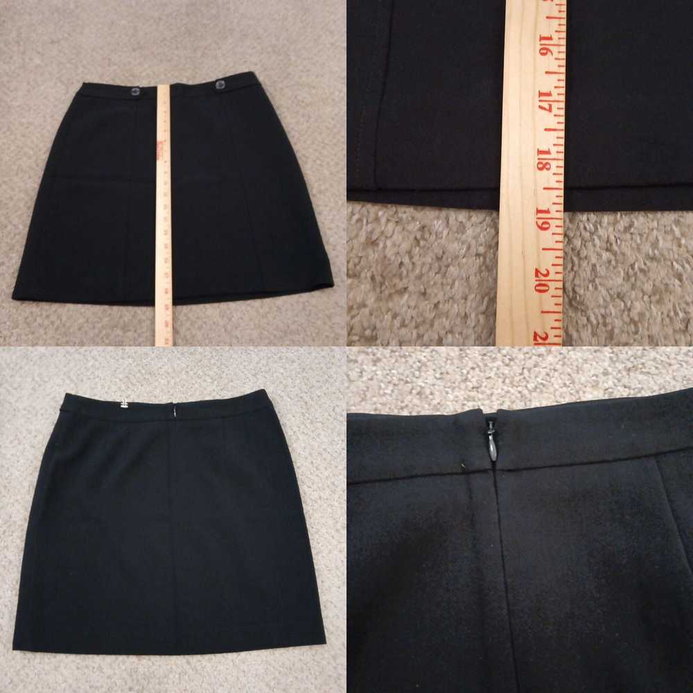 Loft Loft Skirt Size 10 Short Black Pencil Lined … - image 4