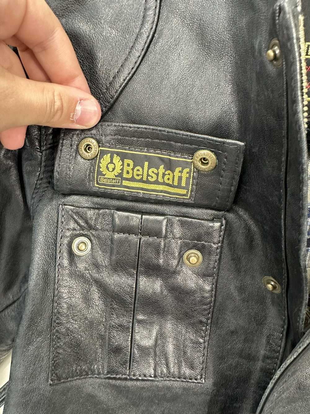Belstaff × Leather Jacket × Vintage Belstaff Leat… - image 9