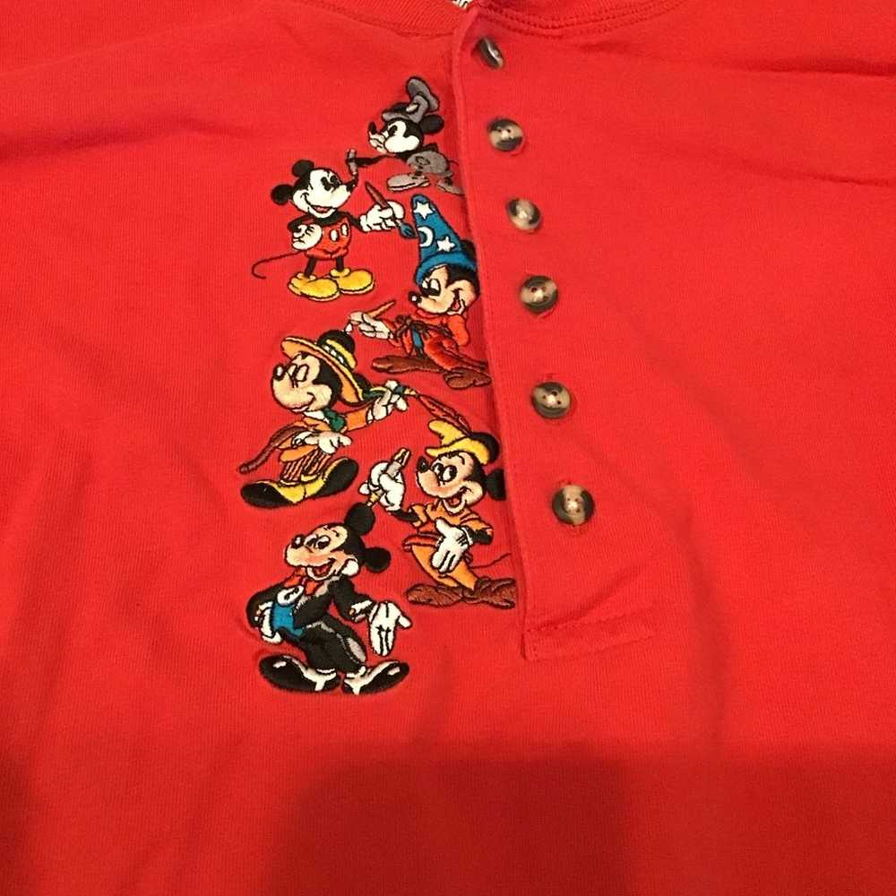 Vintage Disney store embroidered Mickey Mouse & F… - image 1