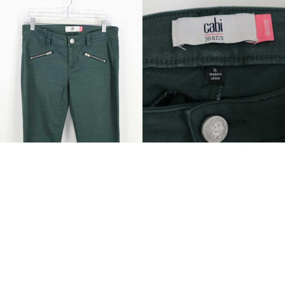 Vintage CAbi Skinny Jeans Womens 2 Zip Pockets Hu… - image 4