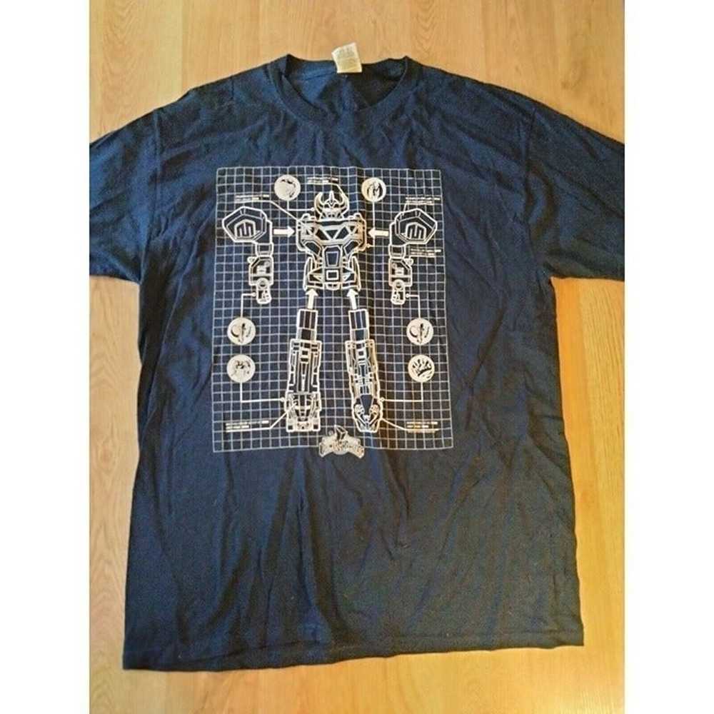 Mighty Morphin Power Rangers Blue T Shirt Size La… - image 2