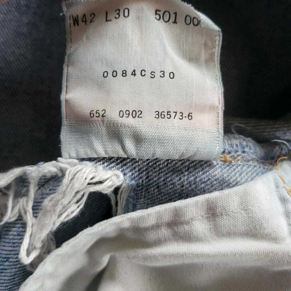Vintage Levi's 501 Cut Off Shorts Size 40 Distres… - image 8