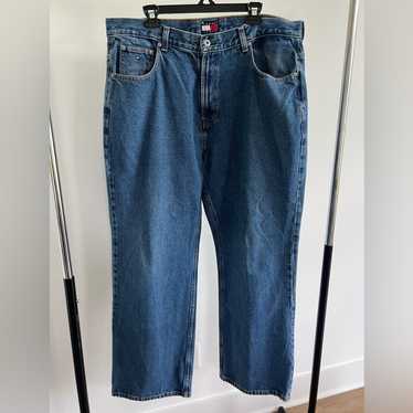Y2K Tommy Hilfiger Baggy Denim Jeans Straight Leg… - image 1