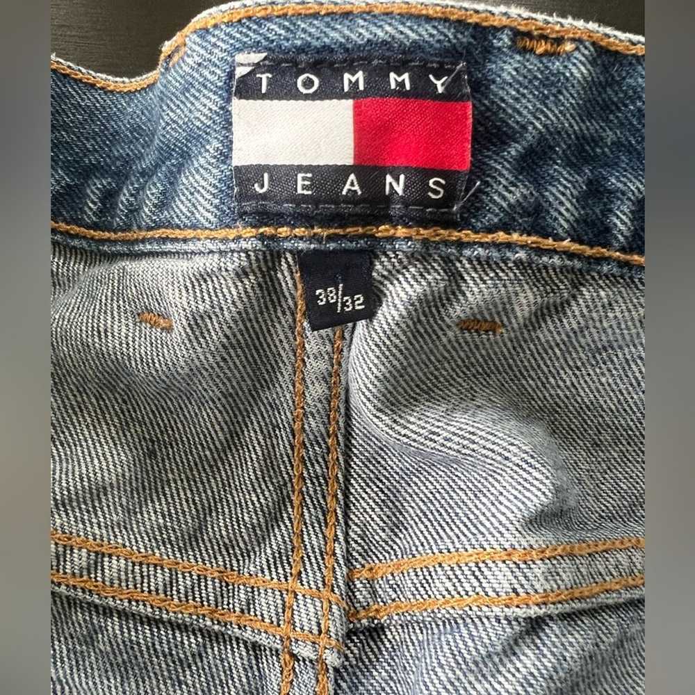 Y2K Tommy Hilfiger Baggy Denim Jeans Straight Leg… - image 8