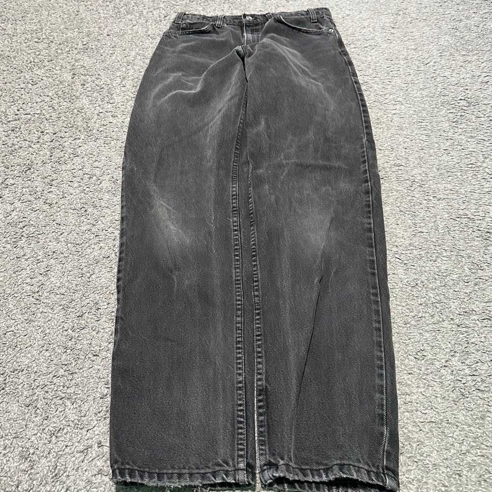 Vintage 90’s Levi’s 550 Black Tab Charcoal Jeans - image 4