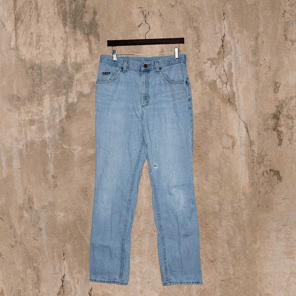 Vintage Lee MR Jeans Relaxed Fit Light Wash Light… - image 3
