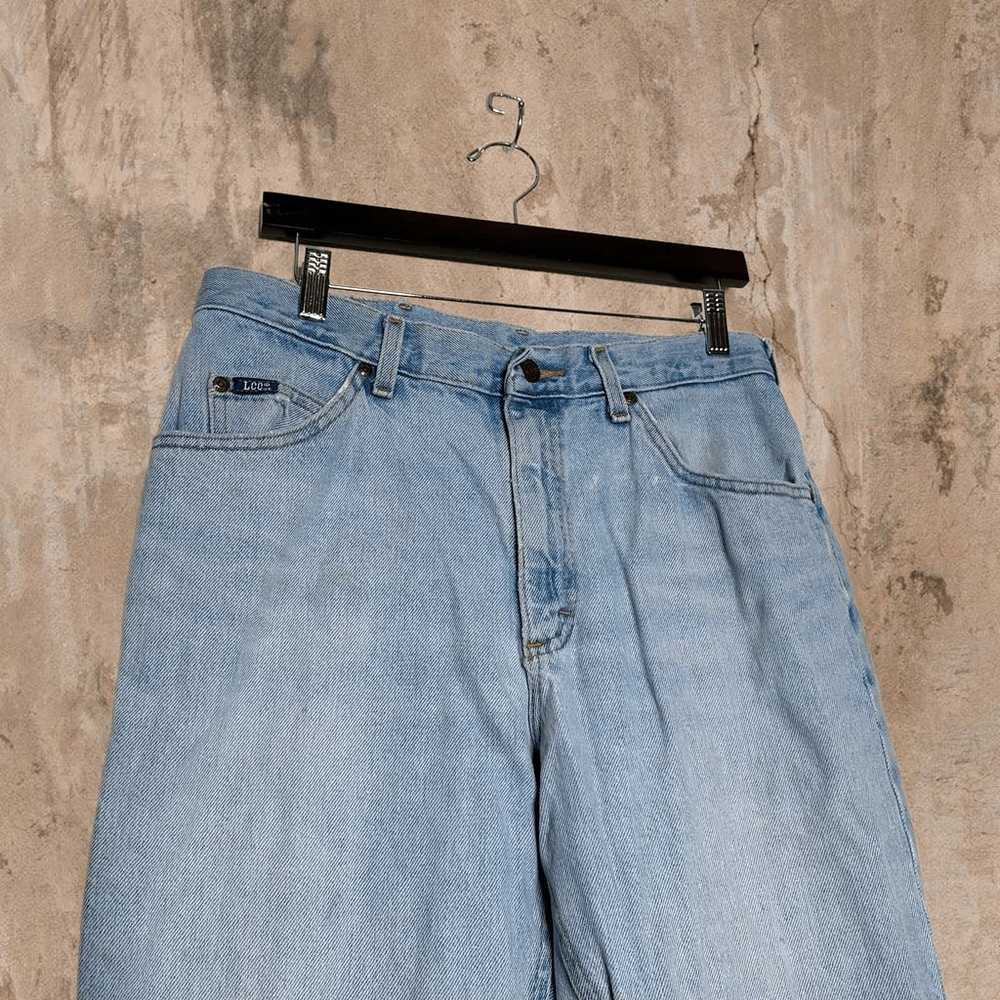 Vintage Lee MR Jeans Relaxed Fit Light Wash Light… - image 4