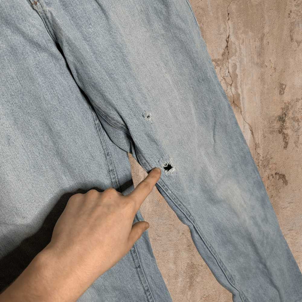 Vintage Lee MR Jeans Relaxed Fit Light Wash Light… - image 7